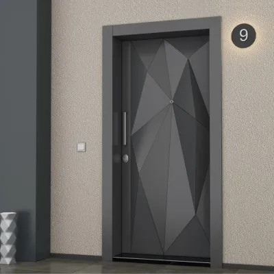 Porte en acier Royal Guard Geta Laque Gris Anthracite