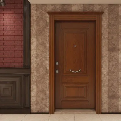 Guard 102 Çelik Kapı  Doğal Ceviz Kaplama