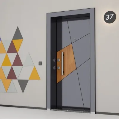 Kroma A8 Çelik Kapı Antrasit Gri Highgloss / 4279 Laminant (Altınmeşe)