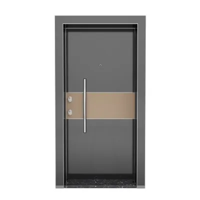 Kroma 610 Steel Door Anthracite Gray Highgloss / Cappuccino Highgloss