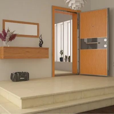 Kroma 610 Çelik Kapı  Bambu / Antrasit Gri Highgloss