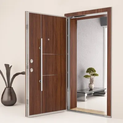 Kroma 601 Steel Door Söke Walnut