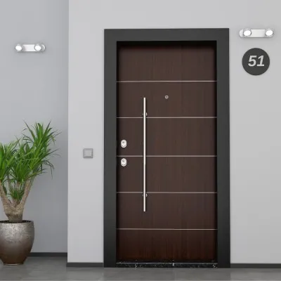Nova 805 Çelik Kapı Venge / Siyah Statik Boya