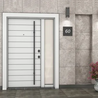 Villa Kapısı A10 Beyaz Kompakt Laminant