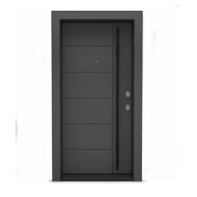 Villa Kapısı V1  Antrasit Gri Kompakt Laminant