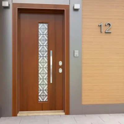 Villa Kapısı Ortası Camlı 4241 Kompakt Laminant