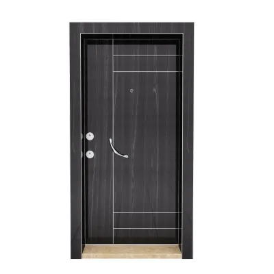 Kroma 602 Steel Door Metallic Blackwood Highgloss