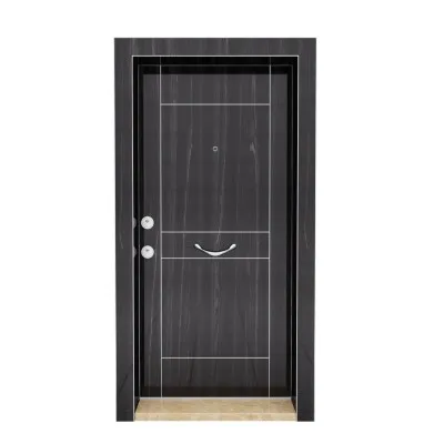 Kroma 604 Steel Door Metallic Blackwood