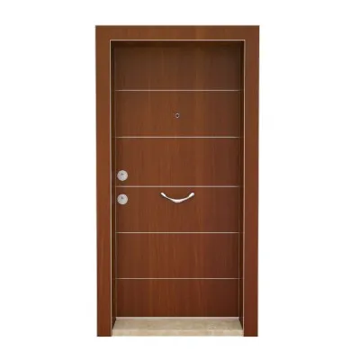 Kroma 605 Steel Door American Walnu
