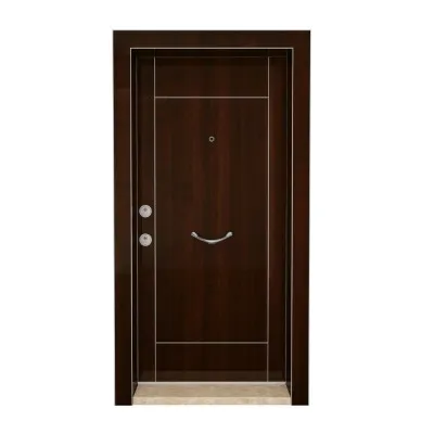 Kroma 609 Steel Door Rose Walnut Highgloss